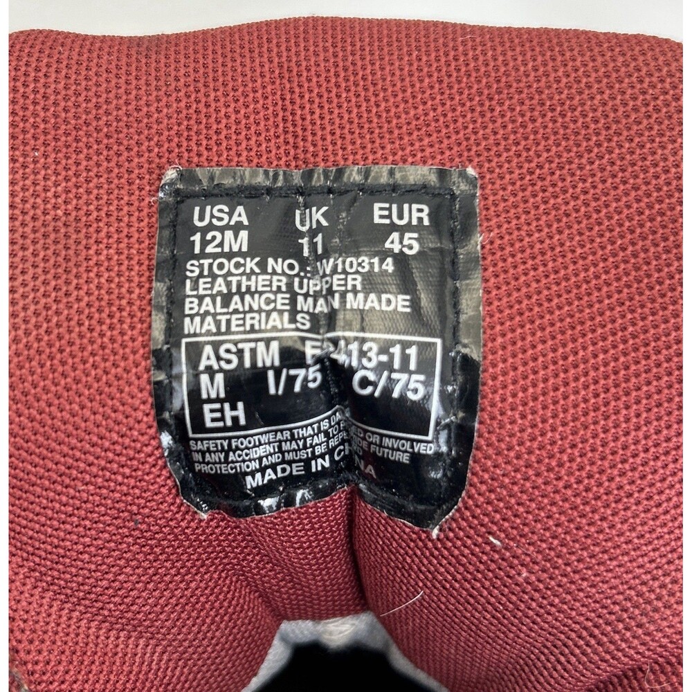 Wolverine Cabor EPX Work Boots Mens Sz 12 M Brown Leather Comp Toe 6” Waterproof - Picture 8 of 9